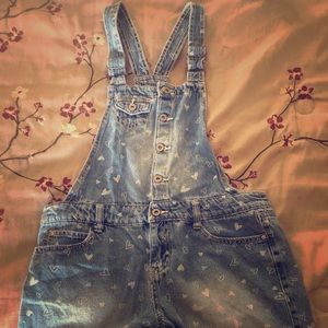 girls short overalls
